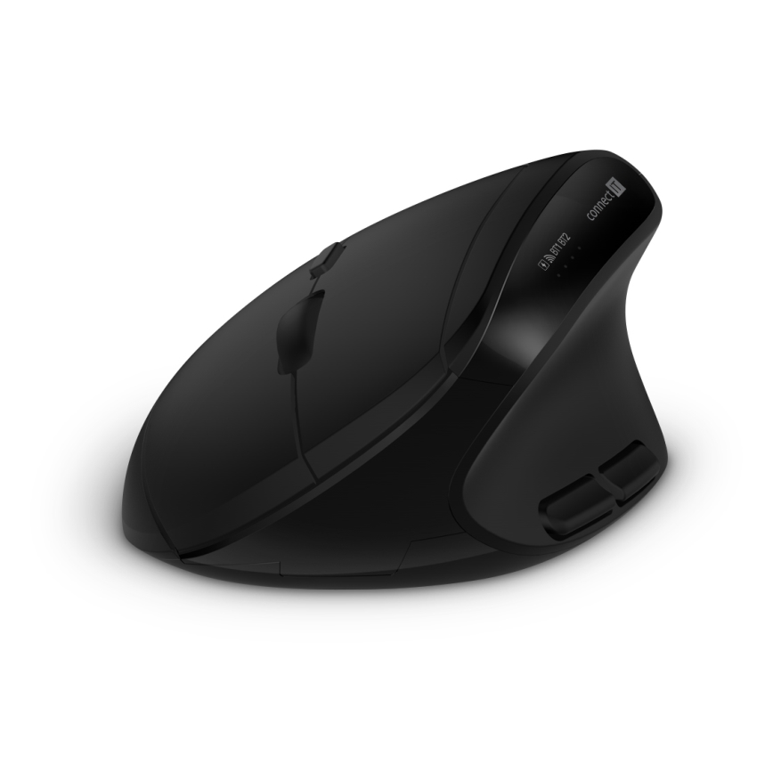 CONNECT IT CKM-6010-CS - Clavier sans fil ergonomique et souris 800/1200/1600/2400 DPI avec localisation CZ/SK 1xAA + 2xAAA noir