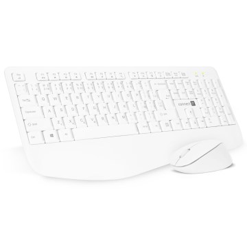 CONNECT IT CKM-7804-CS - Clavier et souris sans fil 1200 DPI avec localisation CZ/SK 1xAAA + 1xAA blanc