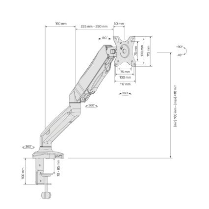 CONNECT IT CMF-3107-BK - Support universel pour écran 13-32” noir