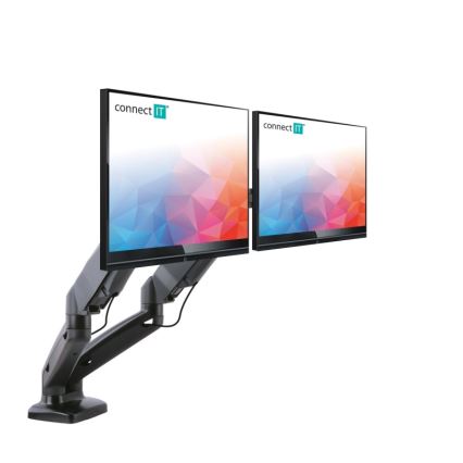 CONNECT IT CMF-3207-BK - Support universel pour 2 écrans 13-27” noir