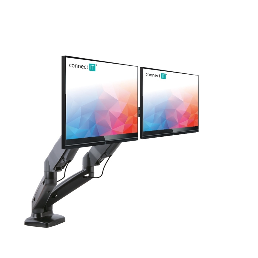 CONNECT IT CMF-3207-BK - Support universel pour 2 écrans 13-27” noir