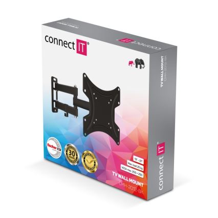 CONNECT IT CMH-2012-BK - Support mural pour TV 13-37” noir