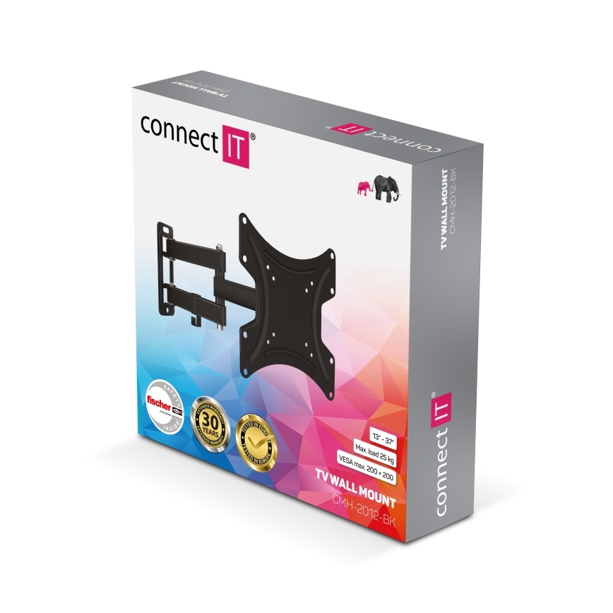 CONNECT IT CMH-2012-BK - Support mural pour TV 13-37” noir