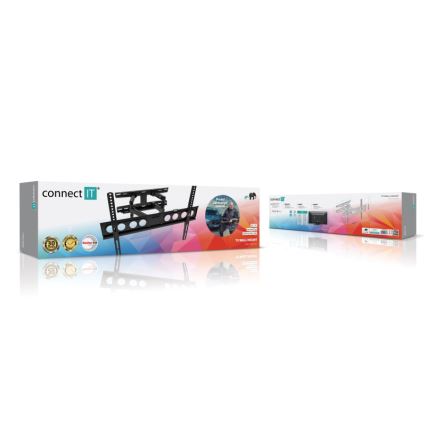 CONNECT IT CMH-7600-BK - Support mural pour TV 32-70” noir
