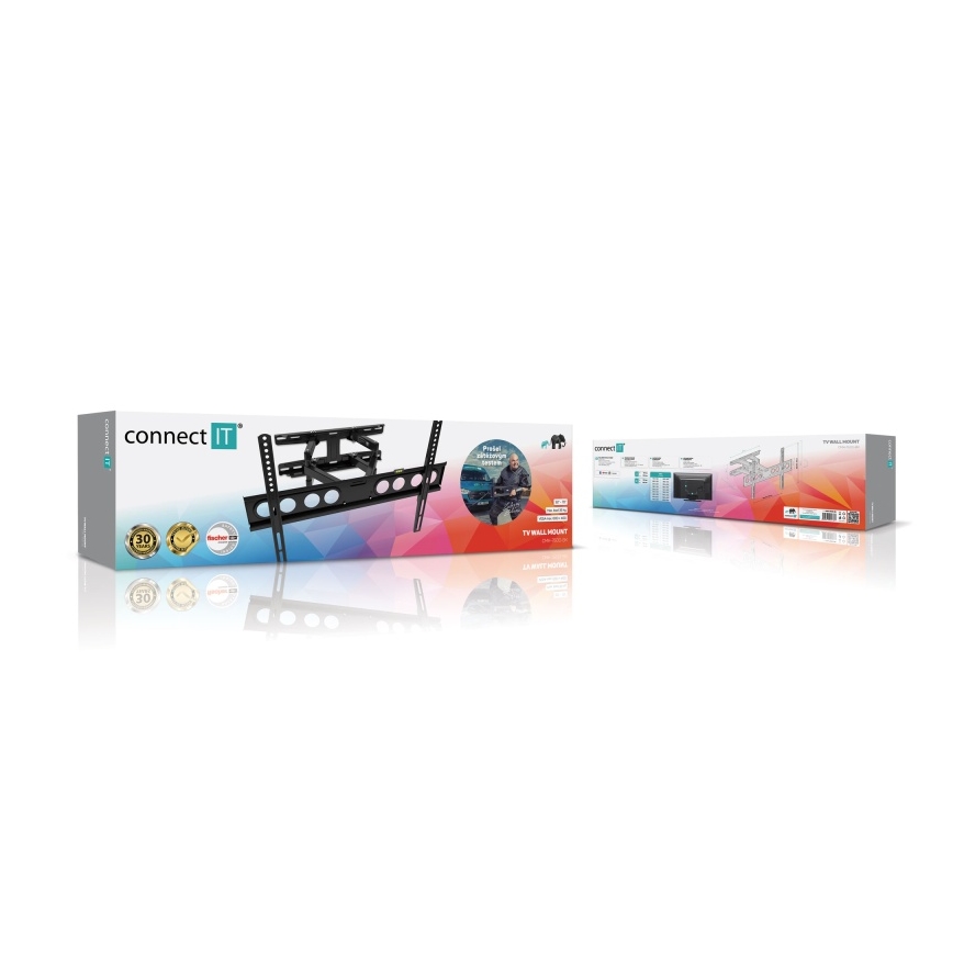 CONNECT IT CMH-7600-BK - Support mural pour TV 32-70” noir