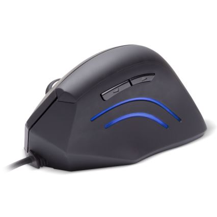 CONNECT IT CMO-2500-BK - Souris filaire ergonomique Verti Wire 1000/1600 DPI noire