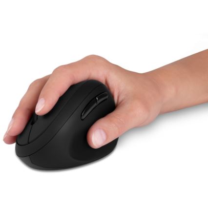 CONNECT IT CMO-2600-BK - Souris sans fil ergonomique 800/1200/1600 DPI, 1 pile AA, noire
