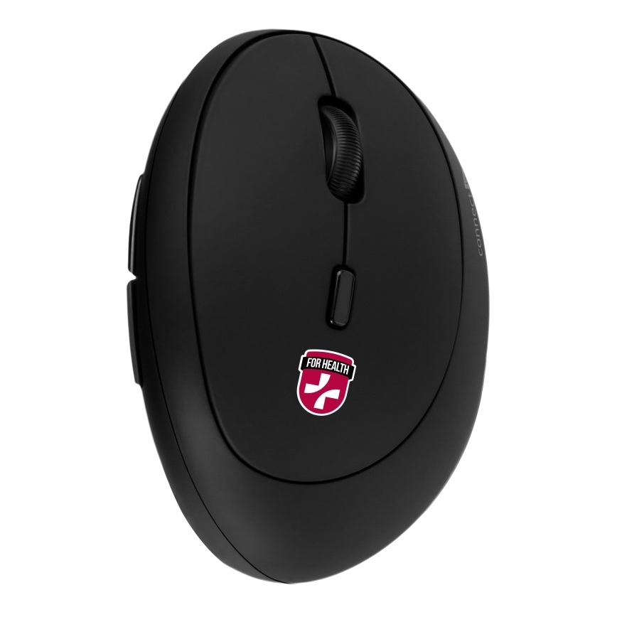 CONNECT IT CMO-2600-BK - Souris sans fil ergonomique 800/1200/1600 DPI, 1 pile AA, noire