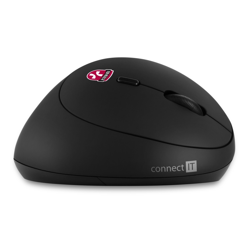 CONNECT IT CMO-2600-BK - Souris sans fil ergonomique 800/1200/1600 DPI, 1 pile AA, noire