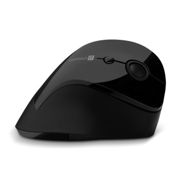 CONNECT IT CMO-2700-BK - Souris sans fil ergonomique 800/1200/1600 DPI 1xAA noir