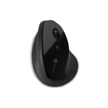 CONNECT IT CMO-2700-BK - Souris sans fil ergonomique 800/1200/1600 DPI 1xAA noir