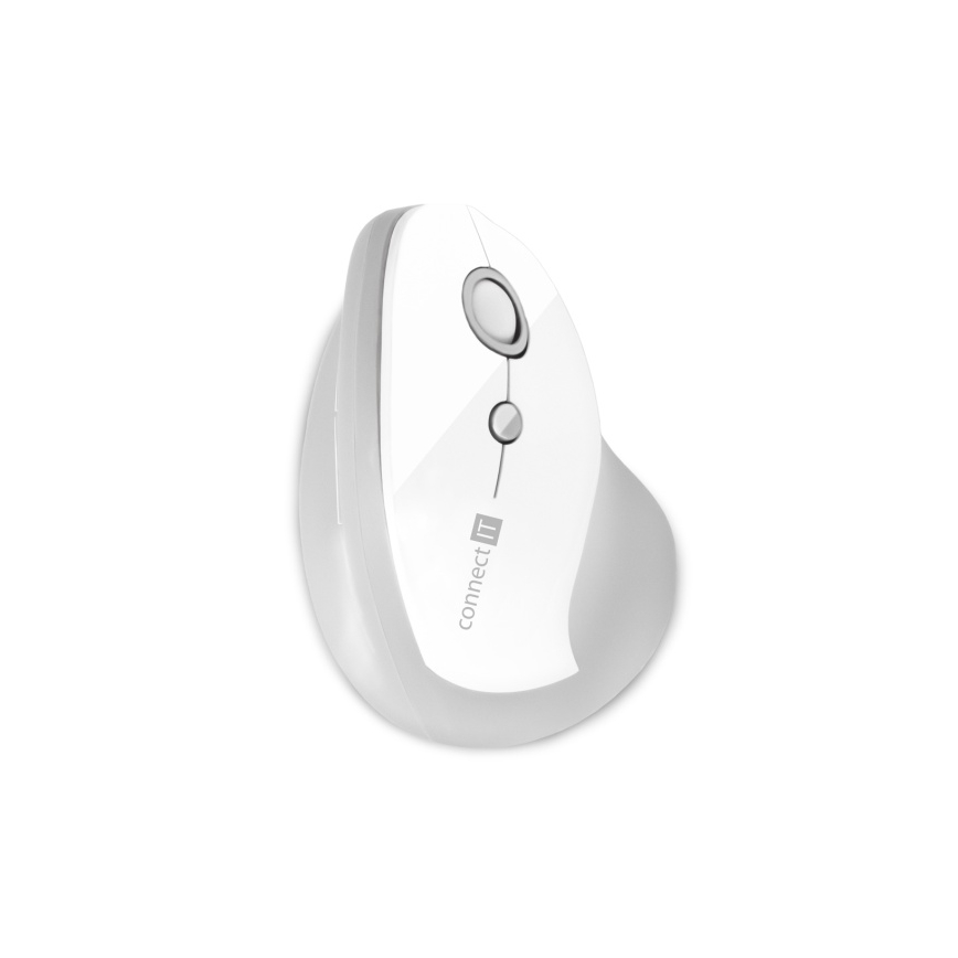CONNECT IT CMO-2700-WH - Souris sans fil ergonomique 800/1200/1600 DPI 1xAA blanc