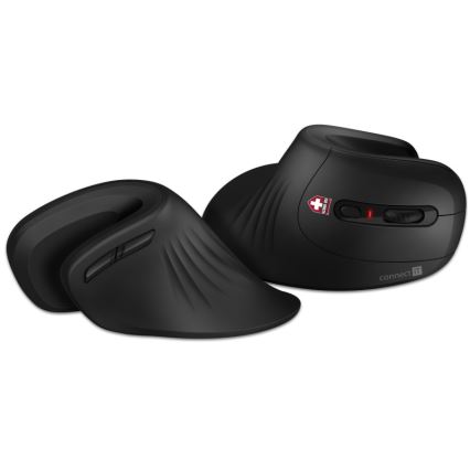 CONNECT IT CMO-2900-BK - Souris sans fil ergonomique 800/1200/1600 DPI 1xAA noir