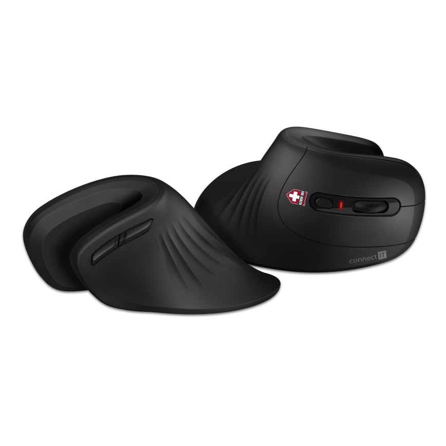 CONNECT IT CMO-2900-BK - Souris sans fil ergonomique 800/1200/1600 DPI 1xAA noir