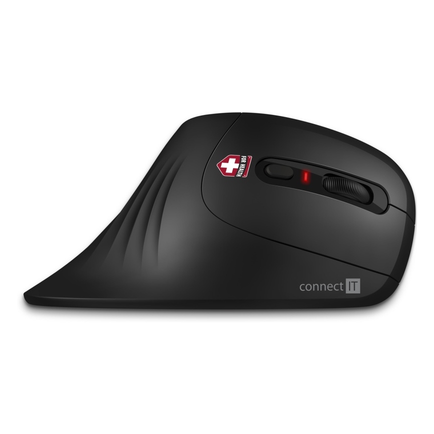 CONNECT IT CMO-2900-BK - Souris sans fil ergonomique 800/1200/1600 DPI 1xAA noir
