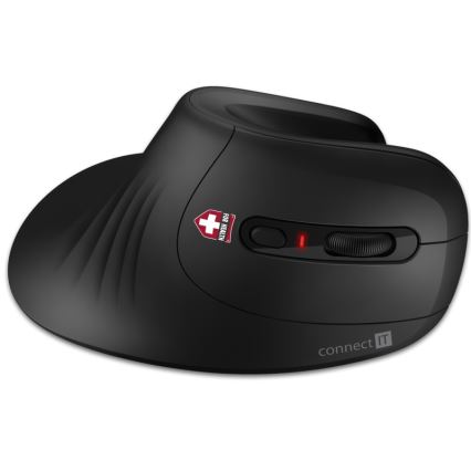 CONNECT IT CMO-2900-BK - Souris sans fil ergonomique 800/1200/1600 DPI 1xAA noir