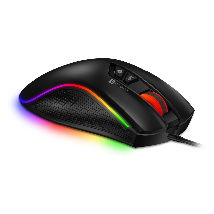 CONNECT IT CMO-3591-BK - Souris de jeu filaire LED RGB 500-7200 DPI noir