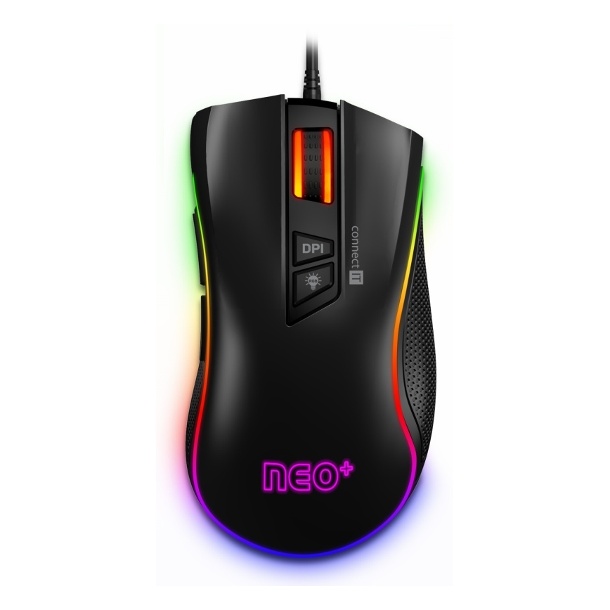 CONNECT IT CMO-3591-BK - Souris de jeu filaire LED RGB 500-7200 DPI noir