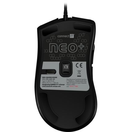 CONNECT IT CMO-3591-BK - Souris de jeu filaire LED RGB 500-7200 DPI noir