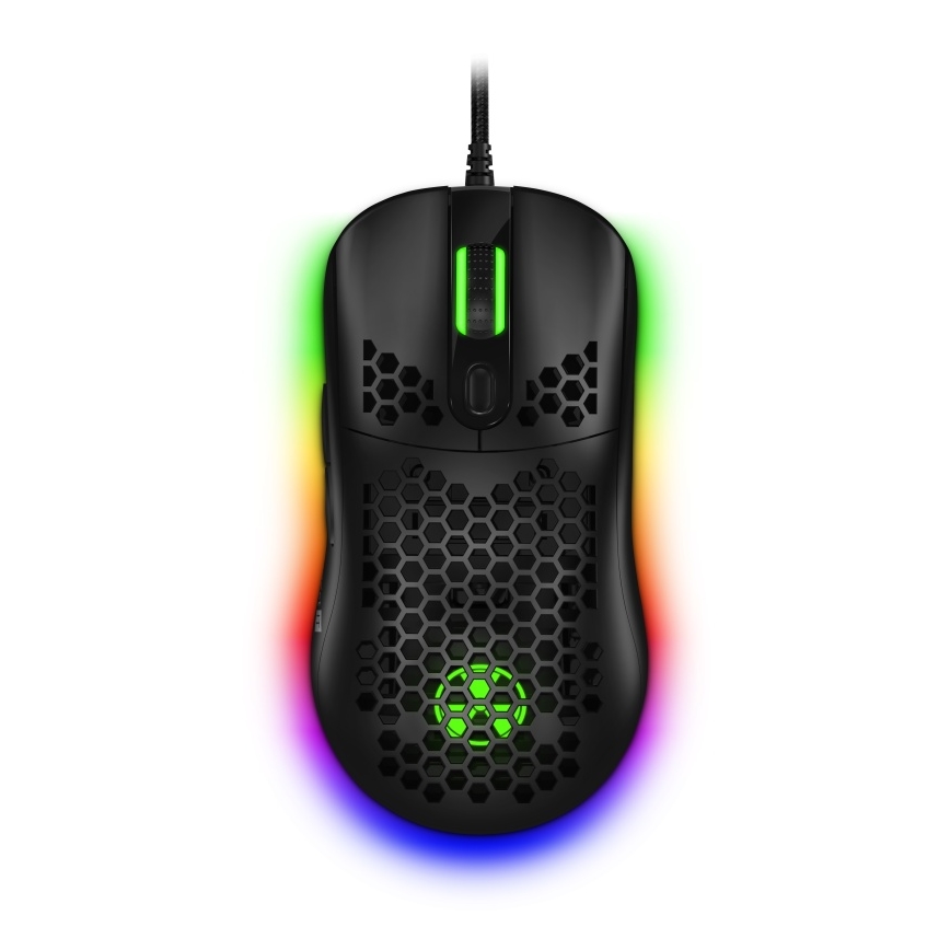 CONNECT IT CMO-5511-BK - Souris de jeu filaire LED RGB 200-12800 DPI noir