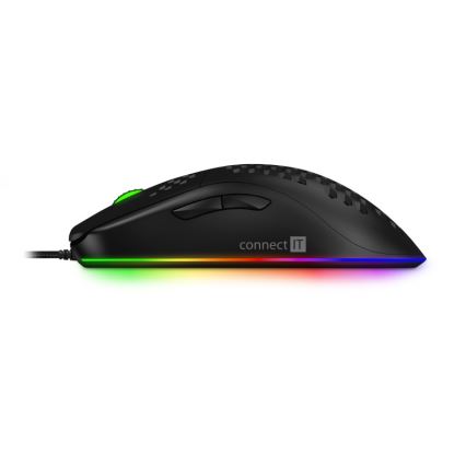 CONNECT IT CMO-5511-BK - Souris de jeu filaire LED RGB 200-12800 DPI noir