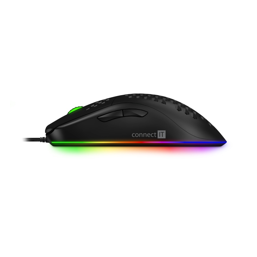 CONNECT IT CMO-5511-BK - Souris de jeu filaire LED RGB 200-12800 DPI noir