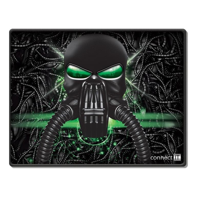 CONNECT IT CMP-1100-SM - Tapis de souris 32x24,5 cm noir/vert