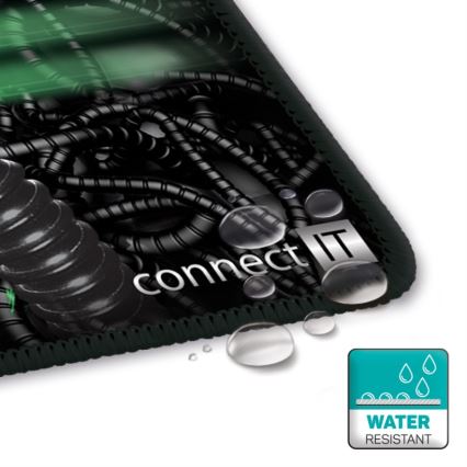 CONNECT IT CMP-1100-SM - Tapis de souris 32x24,5 cm noir/vert