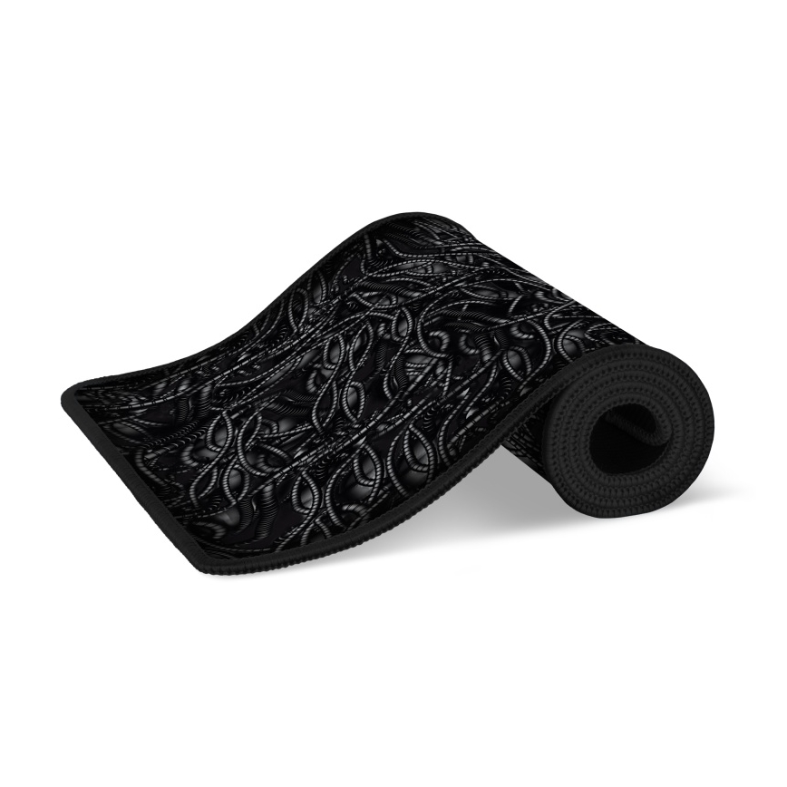 CONNECT IT CMP-1110-LG - Tapis de clavier et souris 88,6x24,5 cm noir/vert
