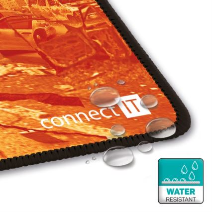 CONNECT IT CMP-1140-LG - Tapis de clavier et souris 88,6x24,5 cm orange