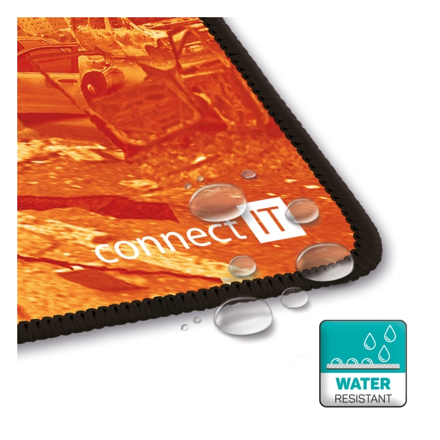 CONNECT IT CMP-1140-LG - Tapis de clavier et souris 88,6x24,5 cm orange
