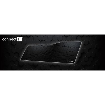 CONNECT IT CMP-2000-XL - Tapis de clavier et souris 79,5x34,5 cm noir