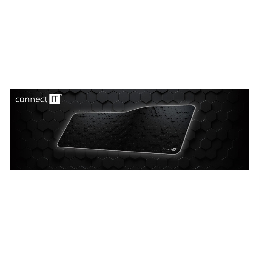 CONNECT IT CMP-2000-XL - Tapis de clavier et souris 79,5x34,5 cm noir