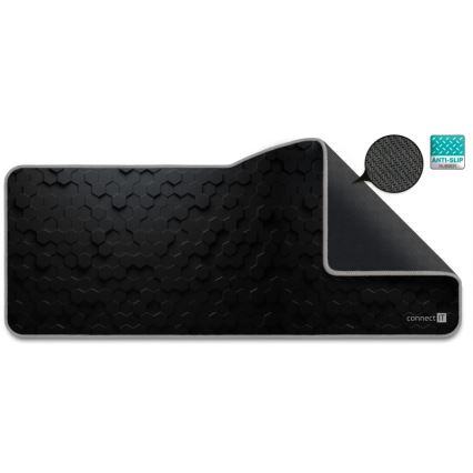 CONNECT IT CMP-2000-XL - Tapis de clavier et souris 79,5x34,5 cm noir