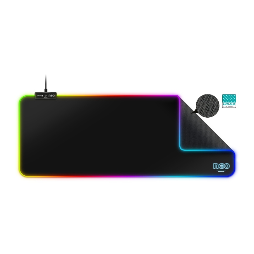 CONNECT IT CMP-3100-LG - LED RGB Gaming keyboard et souris pad 80x30 cm noir