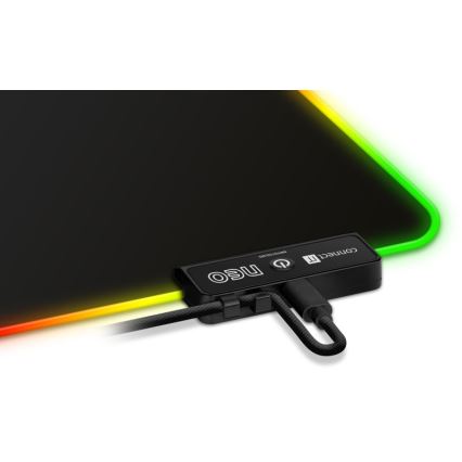 CONNECT IT CMP-3100-SM - LED RGB Souris gaming pad 32x24,5 cm noir