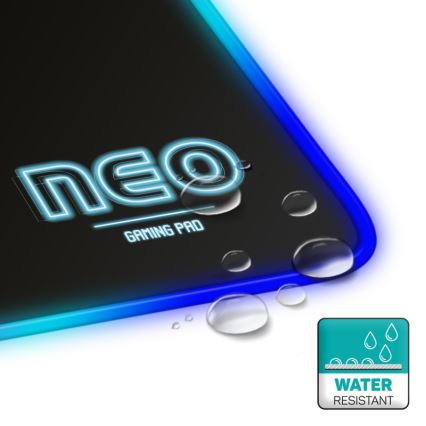 CONNECT IT CMP-3100-SM - Tapis de souris de jeu LED RGB 32x24,5 cm noir