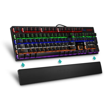 CONNECT IT CMP-3590-LG - Tapis de clavier ergonomique noir