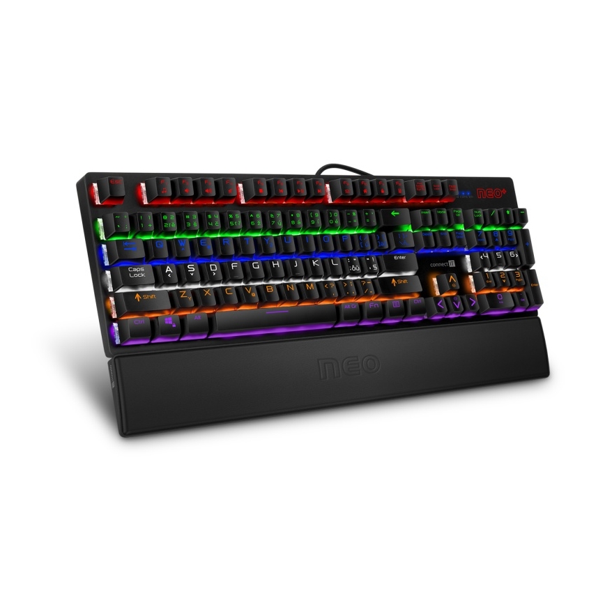 CONNECT IT CMP-3590-LG - Tapis de clavier ergonomique noir