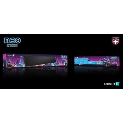 CONNECT IT CMP-3590-LG - Tapis de clavier ergonomique noir