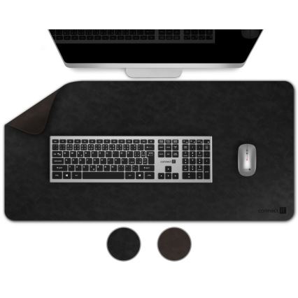 CONNECT IT CMP-4030-LG - Tapis réversible pour clavier et souris 90x40 cm noir/marron