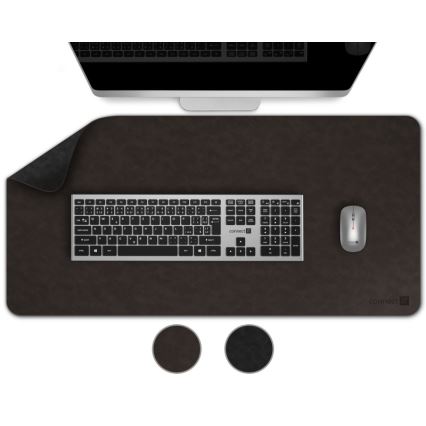 CONNECT IT CMP-4030-LG - Tapis réversible pour clavier et souris 90x40 cm noir/marron