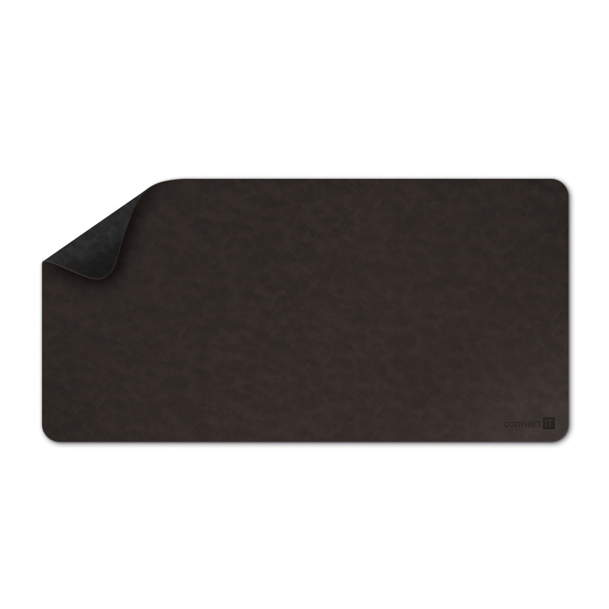CONNECT IT CMP-4030-LG - Tapis réversible pour clavier et souris 90x40 cm noir/marron
