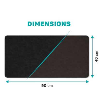 CONNECT IT CMP-4030-LG - Tapis réversible pour clavier et souris 90x40 cm noir/marron