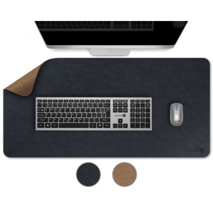 CONNECT IT CMP-4040-LG - Tapis réversible pour clavier et souris 90 x 40 cm bleu/marron