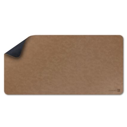 CONNECT IT CMP-4040-LG - Tapis réversible pour clavier et souris 90 x 40 cm bleu/marron