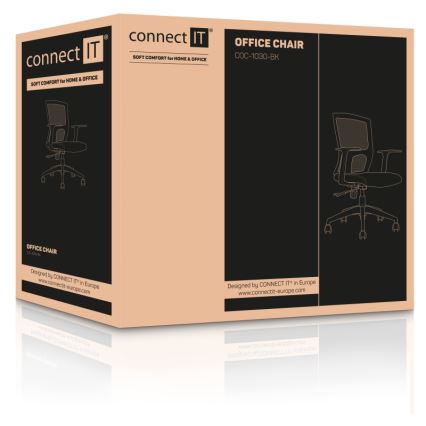 CONNECT IT COC-1030-BK - Chaise de bureau ForHealth BetaPro noire