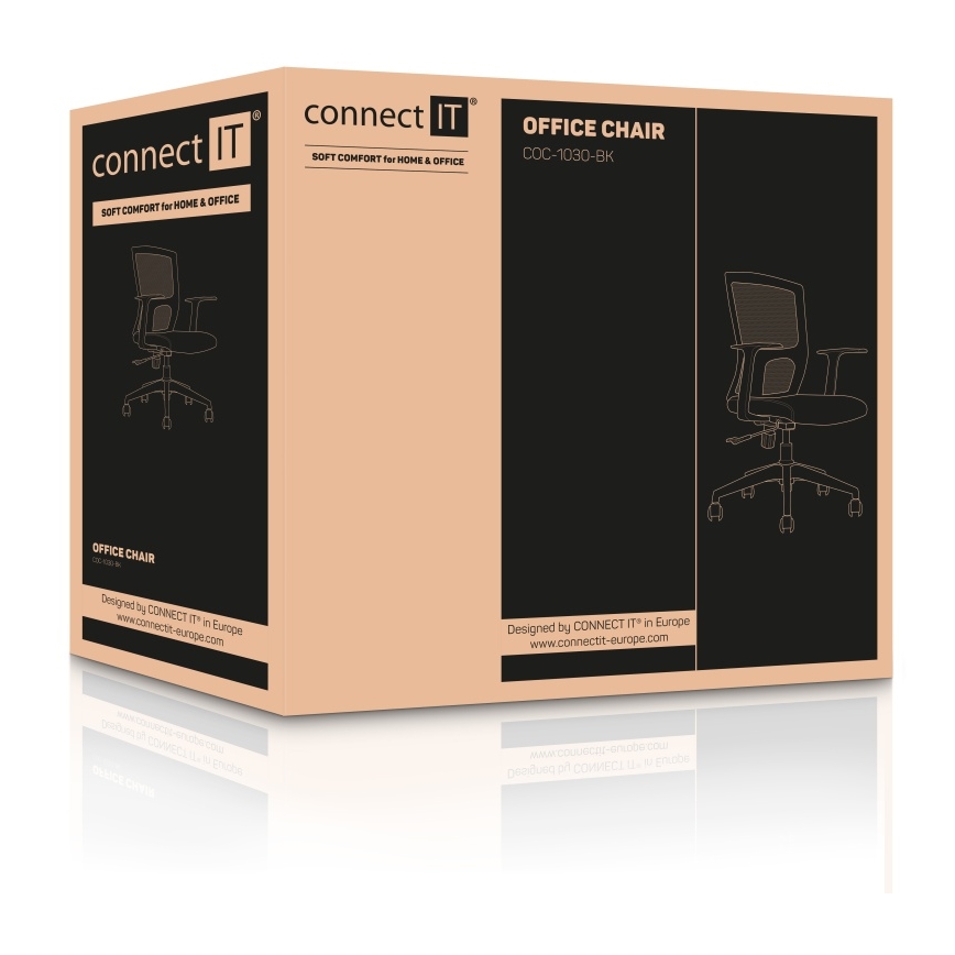 CONNECT IT COC-1030-BK - Chaise de bureau ForHealth BetaPro noire