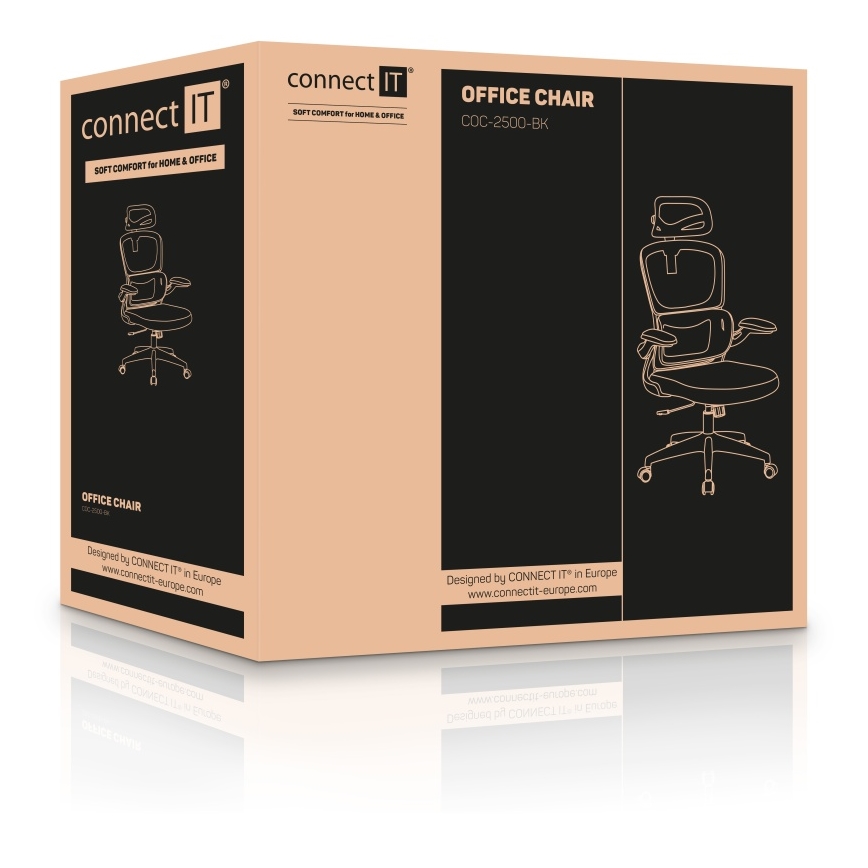 CONNECT IT COC-2500-BK - Chaise de bureau ForHealth DeltaPro noire