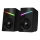 CONNECT IT CSP-1100-BK - LOT 2x Enceinte gaming LED RGB 6W/5V noir
